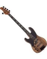 Schecter Model-T 5 String Exotic Lefty Bass Black Limba sku number SCHECTER2837
