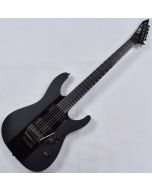 ESP LTD Deluxe M-1000 Electric Guitar in Satin Black with Gloss Stripe sku number LXM1000BLKSGS