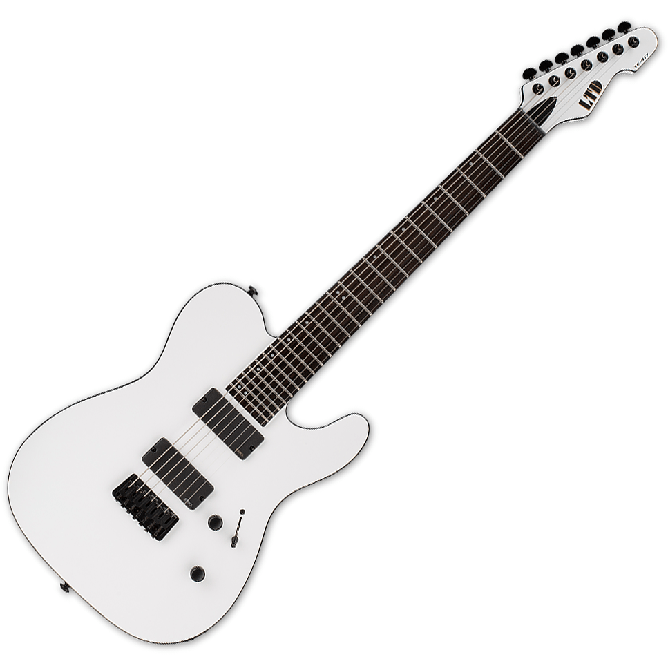 ESP LTD TE-417 7-String Electric Guitar Snow White Satin B-Stock