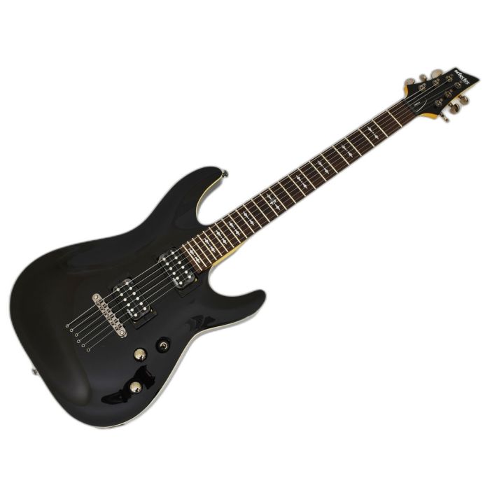 Schecter Omen-6 Electric Guitar in Gloss Black Finish Prototype 0173 sku number SCHECTER2120.B 0173