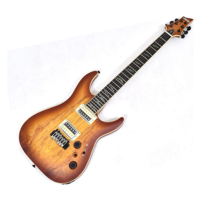 Schecter C-1 Exotic Spalted Maple Electric Guitar Satin Natural Vintage Burst B-Stock 2732 sku number SCHECTER3338.B 2732
