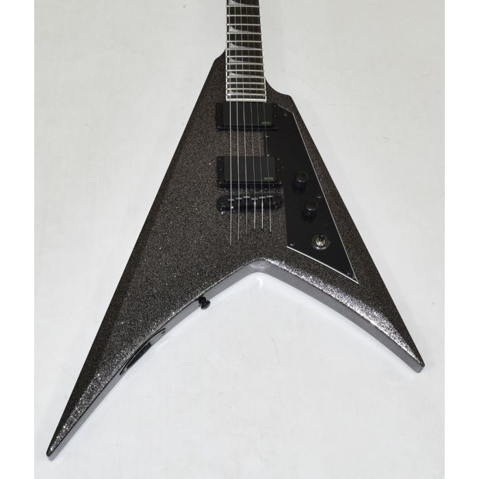 ESP LTD KH-V Kirk Hammett Signature Guitar Black Sparkle 0576 - LKHVBL