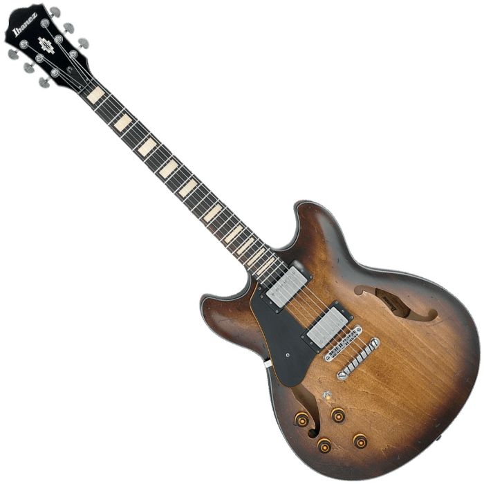Ibanez Artcore Vintage ASV10AL Semi-Hollow Left-Handed Electric Guitar in Tobacco Burst Low Gloss sku number ASV10ALTCL