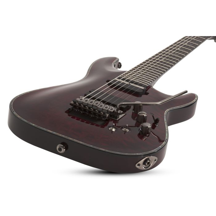 Schecter Hellraiser C-7 FR S Electric Guitar Black Cherry