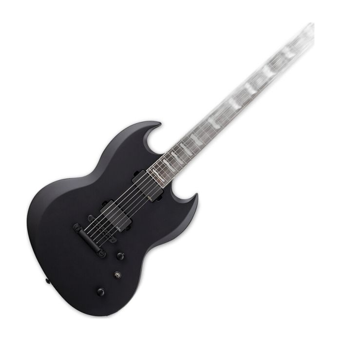 ESP LTD VIPER-400 Baritone Black Satin Electric Guitar