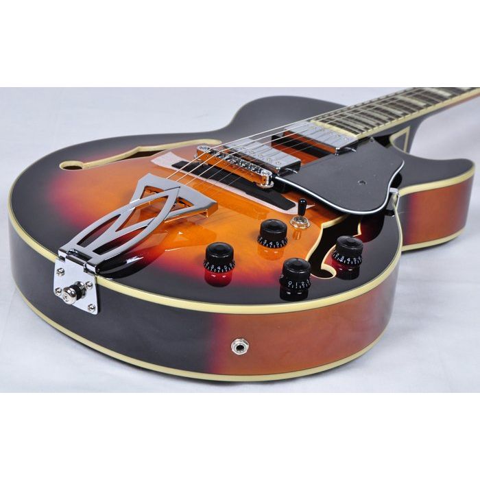 Ibanez Artcore AG75 Hollow Body Electric Guitar in Brown Sunburst Fini