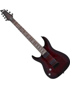 Schecter Omen Elite-7 LH guitar in Black Cherry Burst sku number SCHECTER2461