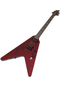 Schecter V-1 Apocalypse Electric Guitar in Red Reign B1595 sku number SCHECTER3053-B1595