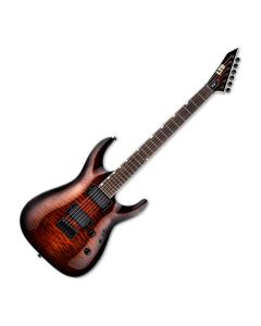 ESP LTD MH-200HT QM Electric Guitar in Dark Brown Sunburst sku number LMH200HTQMDBSB