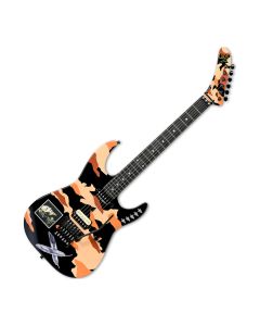 ESP GL Desert Eagle Electric Guitar in Black with Desert Eagle Graphic sku number EGLDESERTEAGLE