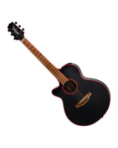 Takamine GF49CE Left-Handed Acoustic-Electric Guitar in Cosmic Black Sparkle sku number TAKGF49CELHCB