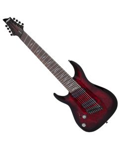 Schecter Omen Elite-8 MS Lefty Guitar Black Cherry Burst sku number SCHECTER2469