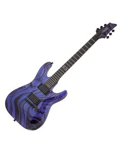 Schecter C-1 Hydro-dip guitar in Purple Obsidian sku number SCHECTER4190