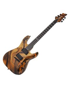 Schecter C-1 Hydro-dip guitar in Golden Eclipse sku number SCHECTER4192