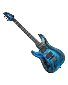Schecter C-1 Hydro-dip LH guitar in Midnight Tide sku number SCHECTER4193