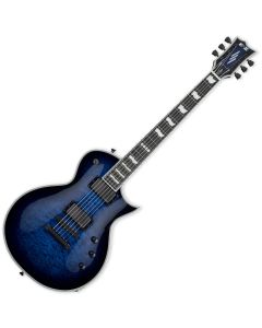 ESP E-II Eclipse QM Electric Guitar Reindeer Blue B-Stock sku number EIIECQMRDB-B