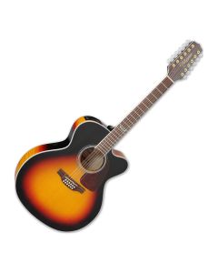 Takamine GJ72CE 12-String Acoustic-Electric Guitar in Gloss Brown Sunburst sku number TAKGJ72CE12BSB