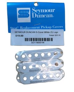 Seymour Duncan S-Cover White (3) Logo sku number 11800-01-W