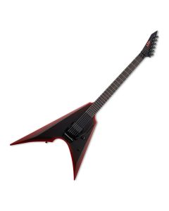 ESP LTD Arrow Black Metal Electric Guitar in Black Red Burst Satin sku number LARROWBKMBLKREDBS