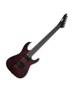 ESP LTD M-207B DX 7-String Baritone Electric Guitar in Crimson Satin sku number LM207BDXCRMS