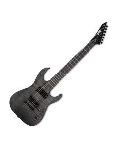 ESP LTD M-207B DX 7-String Baritone Electric Guitar in See Thru Black Satin sku number LM207BDXSTBLKS