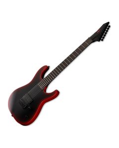 ESP LTD M-7HT Baritone Black Metal 7-String Guitar in Black Red Burst Satin sku number LM7BHTBKMBLKREDBS