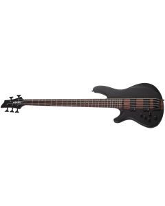 Schecter RavenDark V FR Abbath Signature guitar in Gloss Black with Silver Pinstripes sku number SCHECTER287