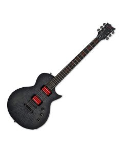 ESP LTD BB-600 Baritone Electric Guitar in See Thru Black Sunburst Satin sku number LBB600BQMSTBLKSBS