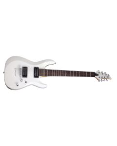 Schecter C-7 Deluxe guitar in Satin White sku number SCHECTER438