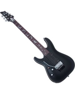 Schecter Damien Platinum-6 FR LH guitar in Satin Black sku number SCHECTER1184