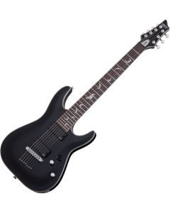 Schecter Damien Platinum-7 guitar in Satin Black sku number SCHECTER1185