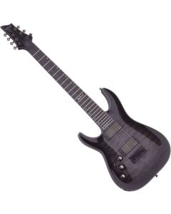Schecter Hellraiser Hybrid C-7 LH guitar in Trans Black Burst sku number SCHECTER1930
