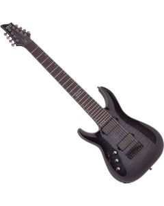 Schecter Hellraiser Hybrid C-8 LH guitar in Trans Black Burst sku number SCHECTER1931