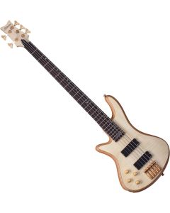 Schecter Stiletto Custom-5 LH bass in Natural Satin sku number SCHECTER2542