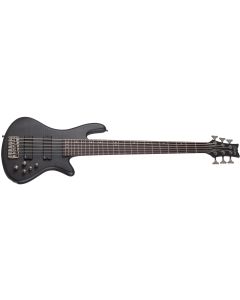 Schecter Stiletto Studio-6 guitar in See-Thru Black Satin sku number SCHECTER2731