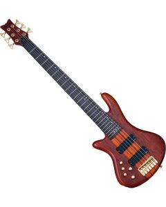 Schecter Stiletto Studio-6 LH guitar in Honey Satin sku number SCHECTER2790
