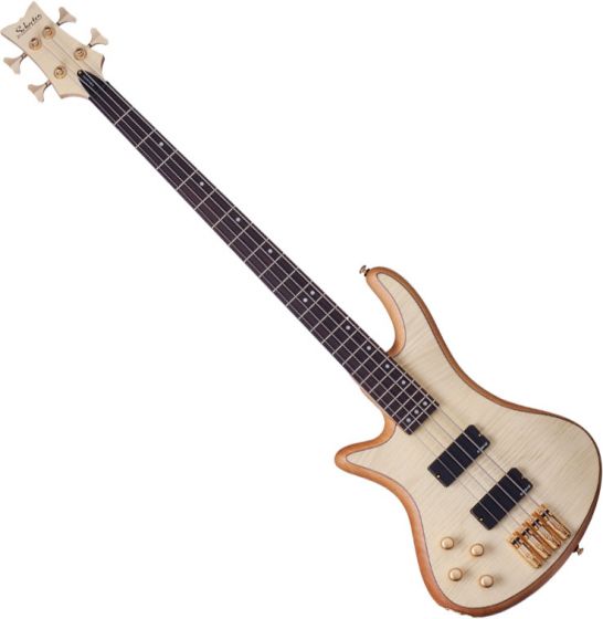 Schecter Stiletto Custom-4 Left-Handed Electric Bass Gloss Natural sku number SCHECTER2532