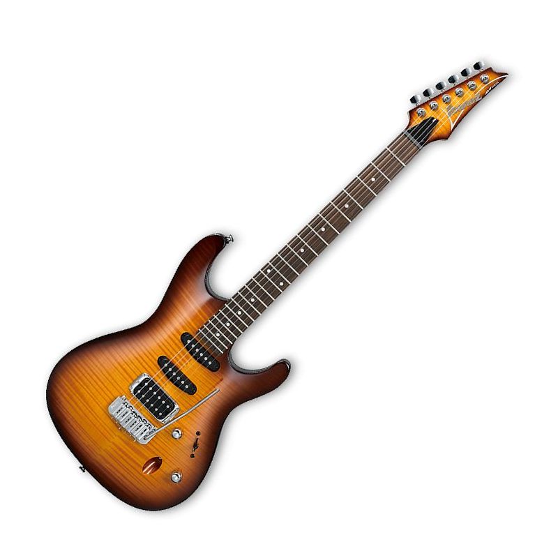 Ibanez SA Standard SA160FM Electric Guitar in Brown Burst Flat