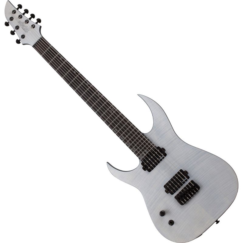 Schecter KM-7 MK-III Lefty Legacy Guitar Transparent White Satin - 877