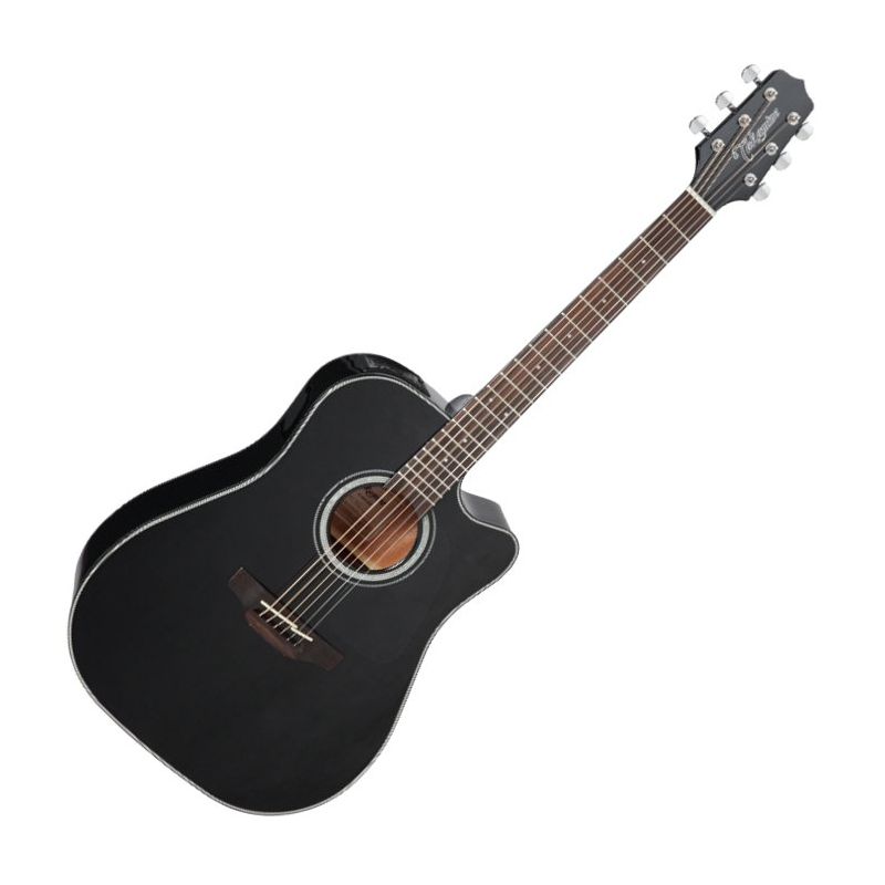 Takamine タカミネ GD30CE 袋付き 新しい弦付き Takamine GD30CE-BLK G-Series G30 Acoustic Electric Guitar in Black Fin