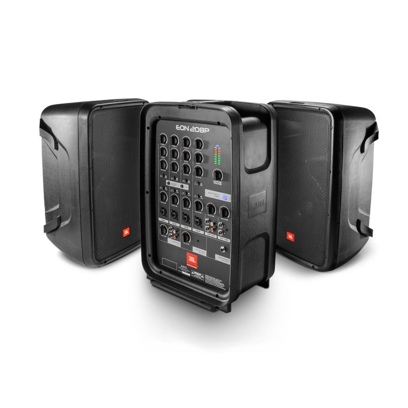 JBL EON208P Portable 8 Two-Way PA with Powered 8-Channel Mixer and Blu