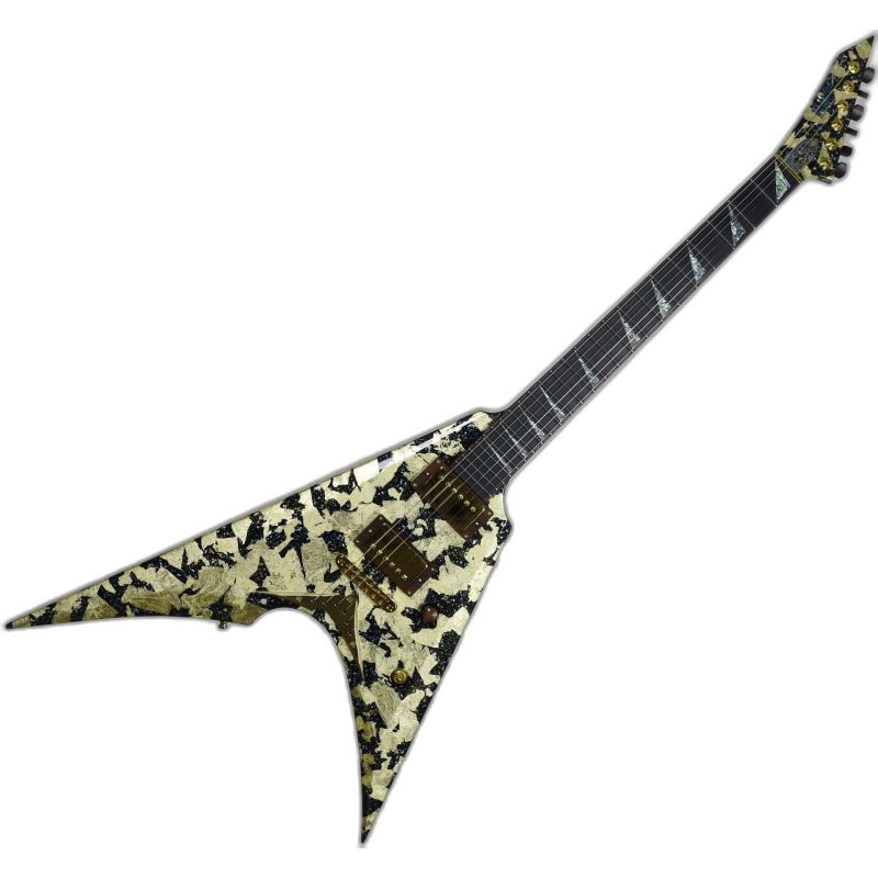 ESP Exhibition Limited Arrow-NT Gold Lacquer Electric Guitar
