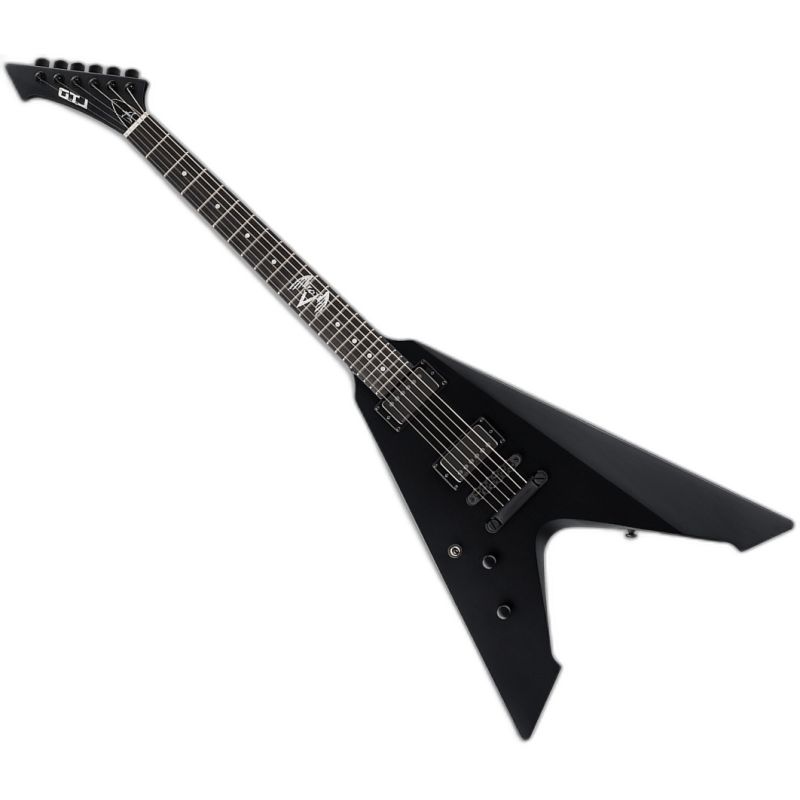 希少　LTD / Vulture Black Satin Lefty ESP LTD James Hetfield Vulture Left Handed Electric Guitar in Black Sa