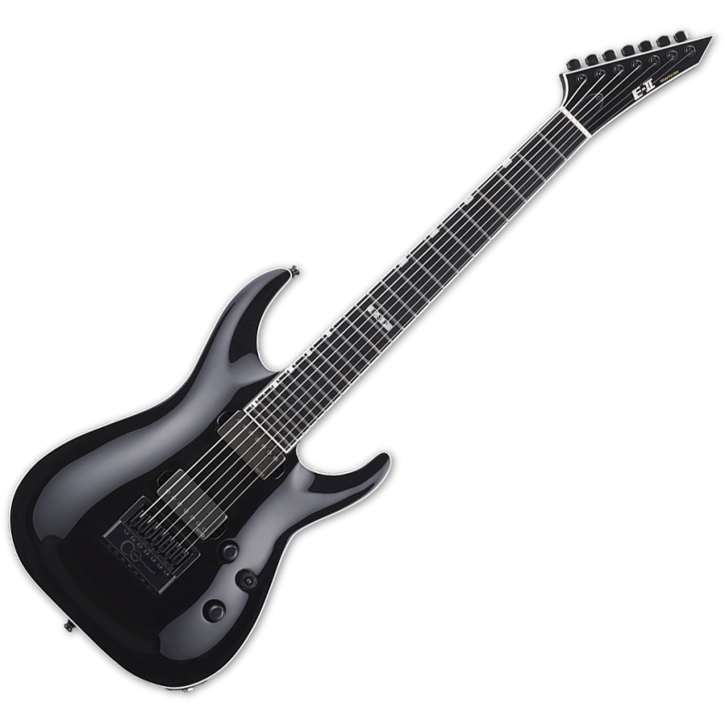 ESP E-II Horizon NT-7 Evertune 7 String Electric Guitar Black