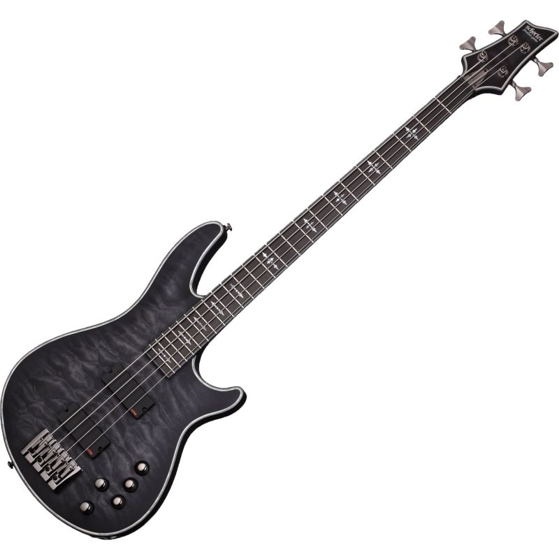 Schecter HELLRAISER EXTREME-4 エレキベース Schecter Hellraiser Extreme-4 Electric Bass See Thru Black Satin