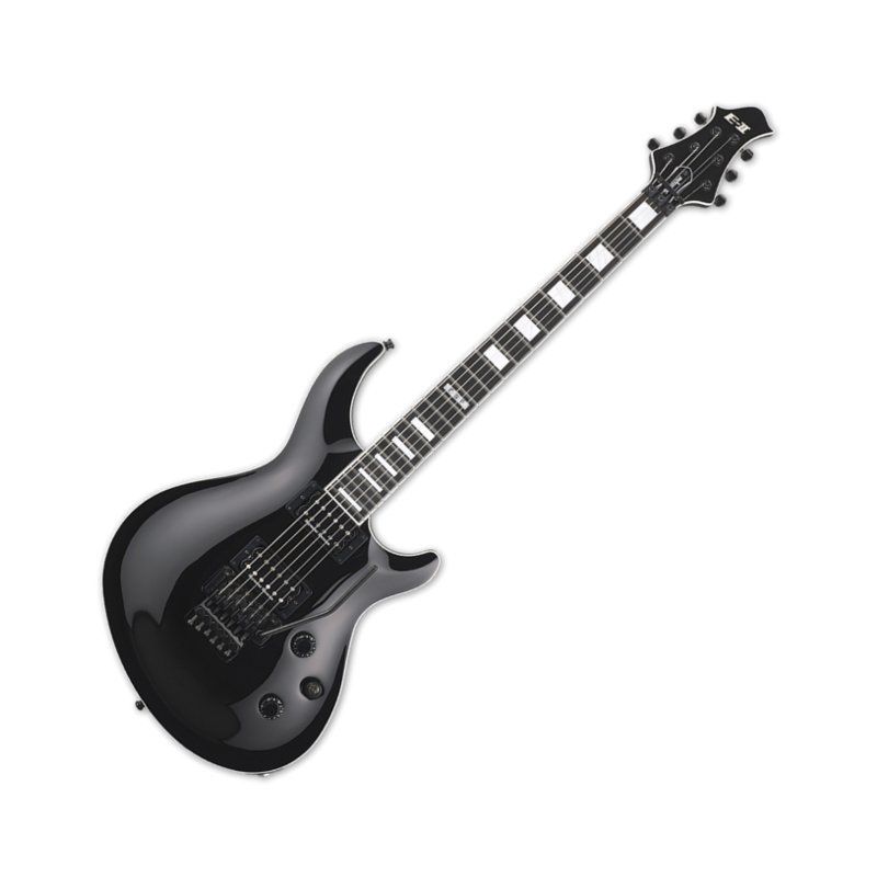 ESP E-II Mystique FR Floyd Rose Black Electric Guitar