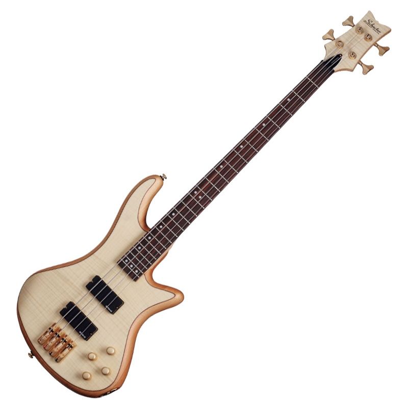 ベース SCHECTER STILETTO Custom 4 Natural Satin Schecter Stiletto Custom-4 Bass | Studio Gears