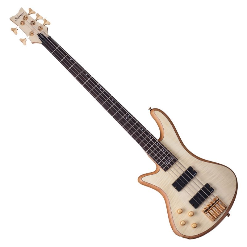 ベース SCHECTER STILETTO CUSTOM-5 LH NAT Schecter Stiletto Custom-5 Left-Handed | Studio Gears
