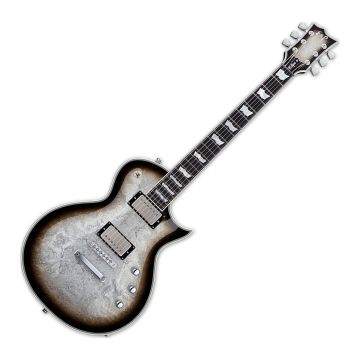 ESP Eclipse Custom Electric Guitar in Silver Liquid Metal Burst sku number EECCTMSLMB