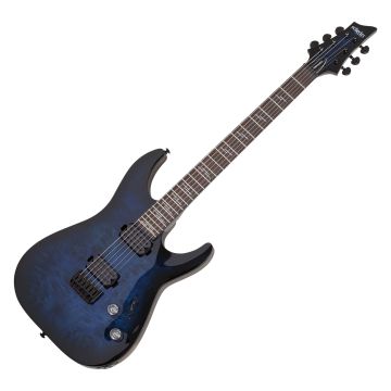 Schecter Omen Elite-6 Electric Guitar See-Thru Blue Burst sku number SCHECTER2452